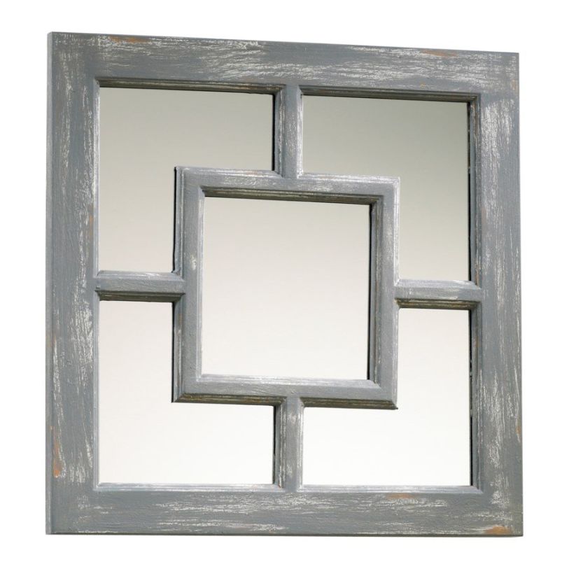 Emma Mason Signature Aubree Mirror in Distressed Gray