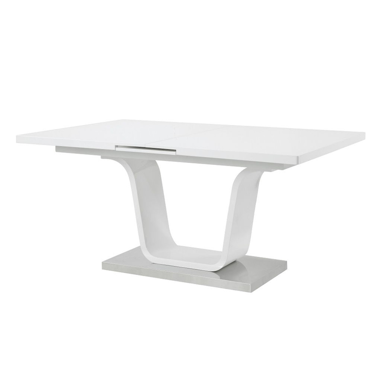 Kamaile – Dining Table With Leaf – White High