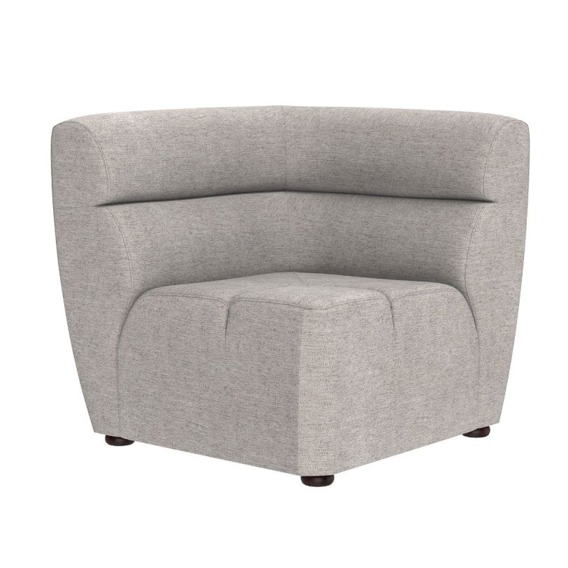 SUNPAN 5West Cornell Modular Corner Chair in Polo Club Stone/Brown 103827  CODE:UNIV20 for 20% Off