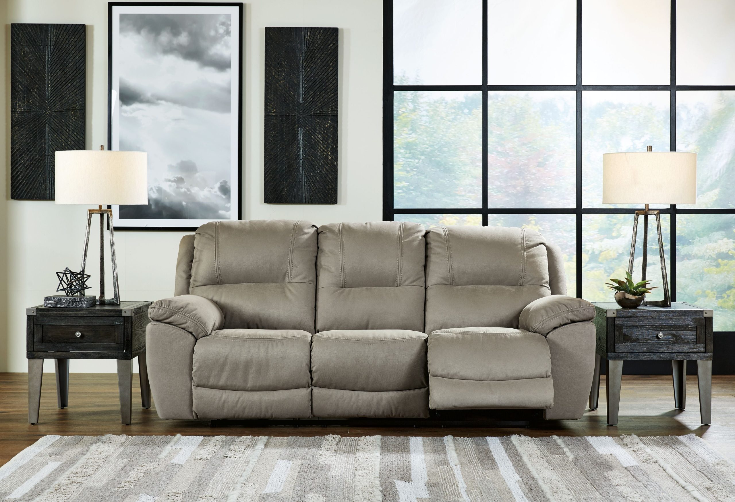 Ashley Next-Gen Gaucho Reclining Power Sofa – Putty