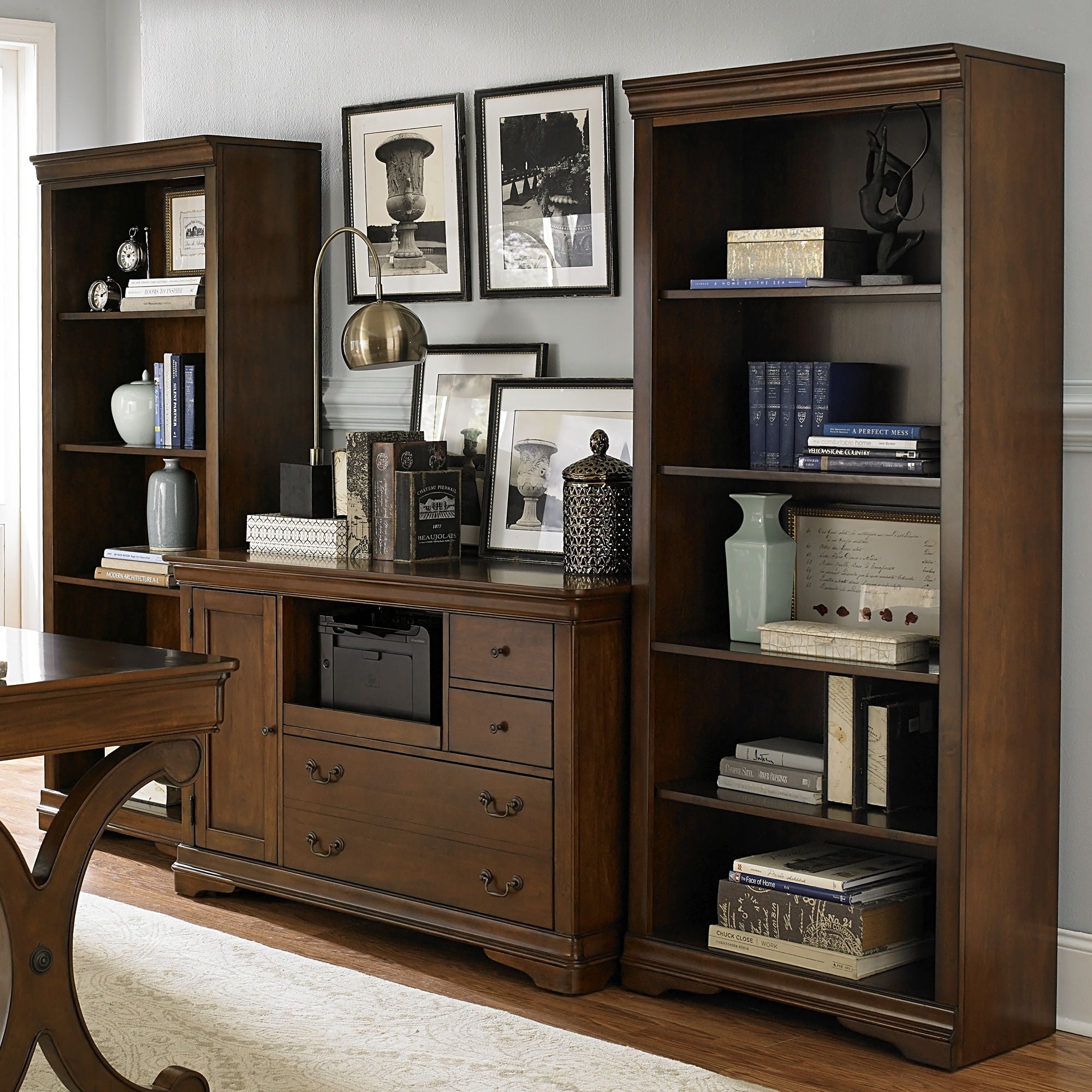 Liberty Furniture Brookview – Open Bookcase – Dark Brown