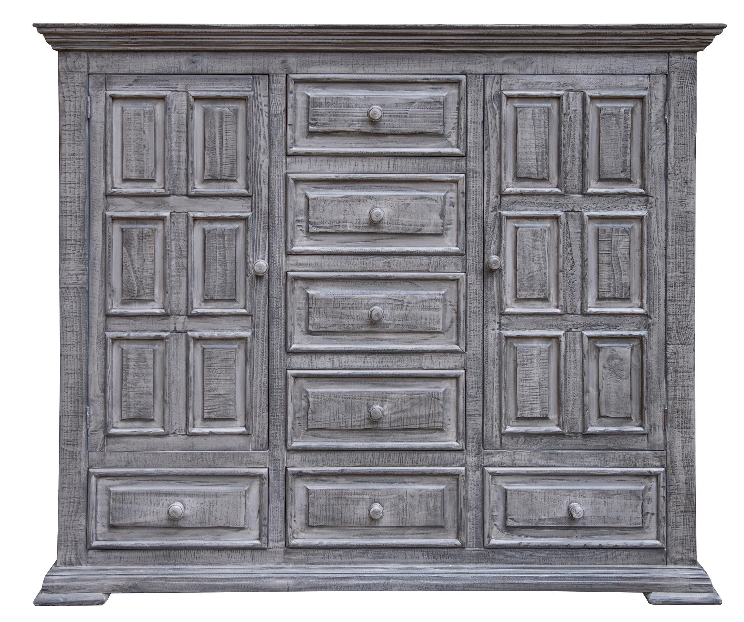 International Furniture Direct Terra Gray – Chest With 7 Drawers