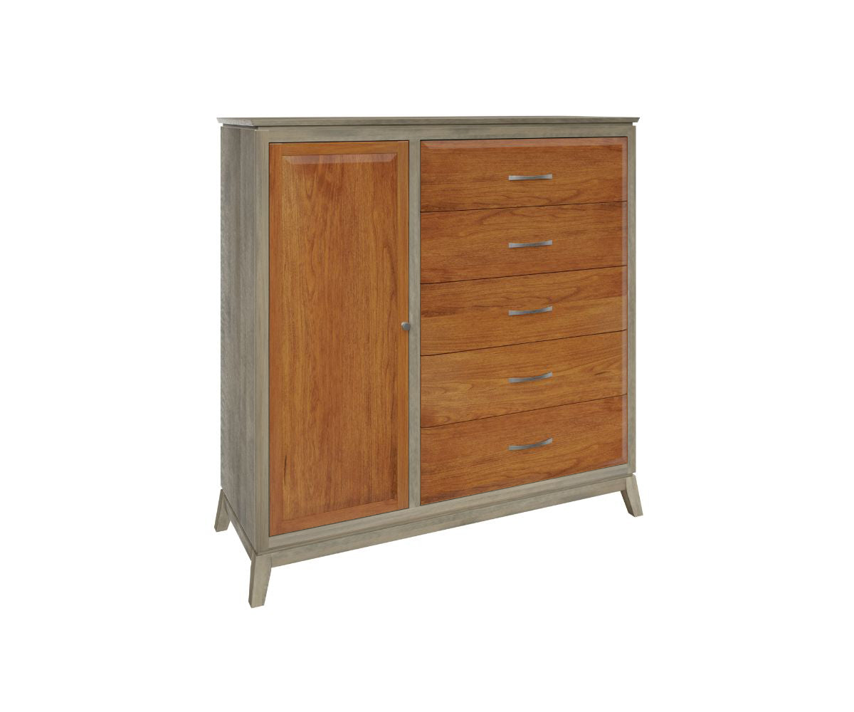 Troyer Ridge Furniture 8607 Gentlemen’s Chest Brown Maple: OCS Driftwood