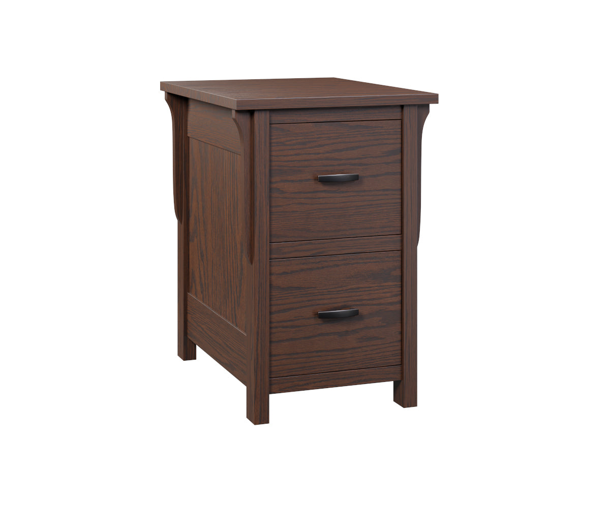 L&N Woodworking Boston 2 Drawer File Cabinet – Red Oak: FC Earthtone