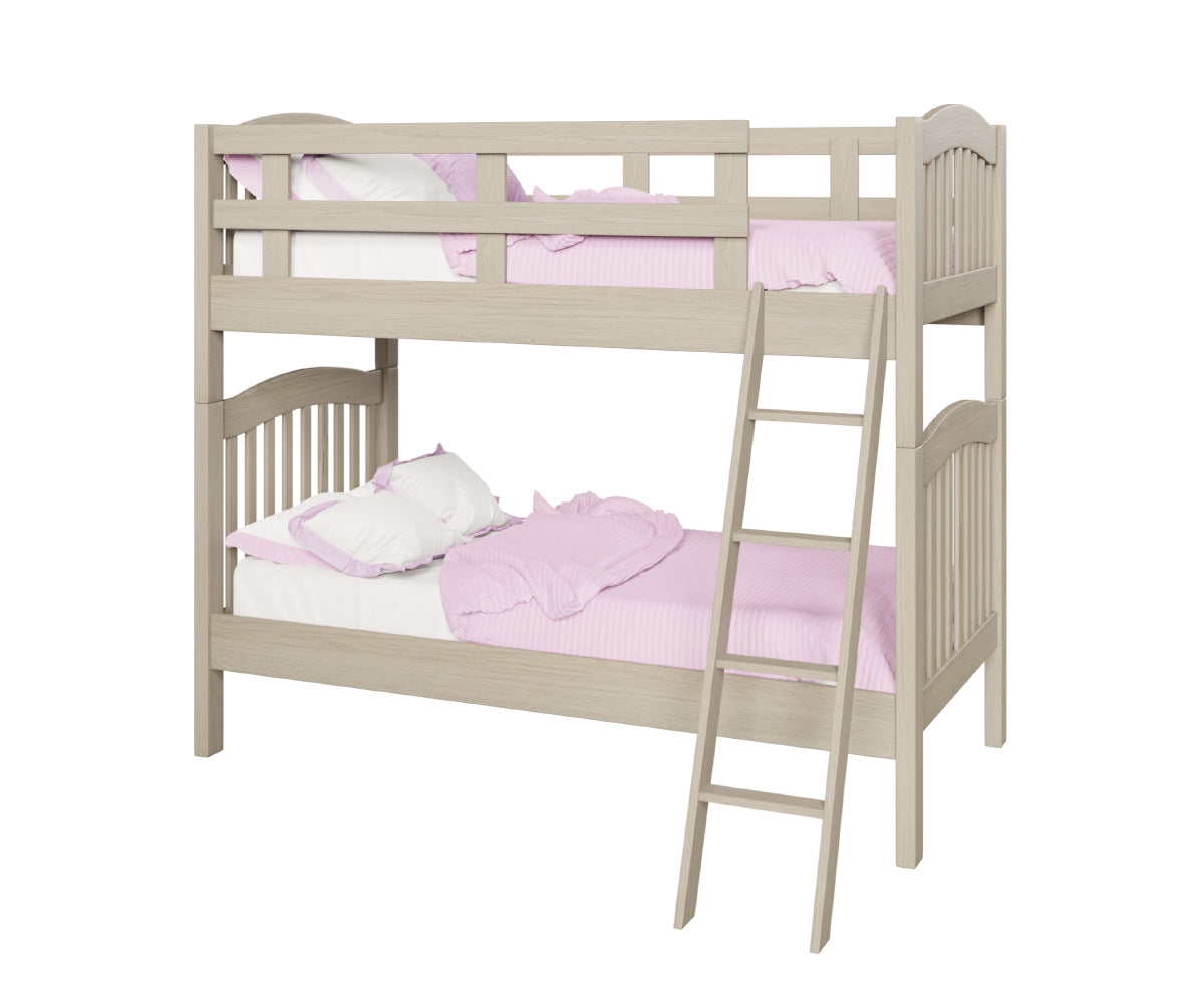 Old Town Oak Allexas Bunk Bed – Red