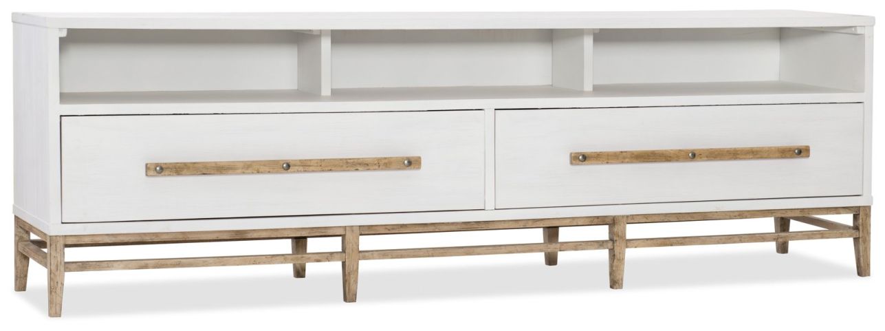 Hooker Furniture Urban Elevation Low Entertainment Console in White 1620-55488-WH