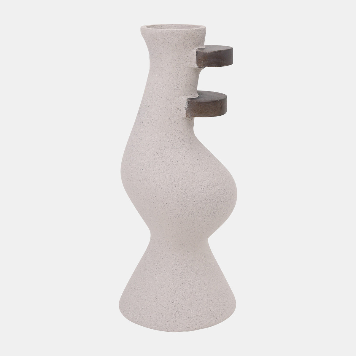 Ecomix, Abstract Vase, Ivory