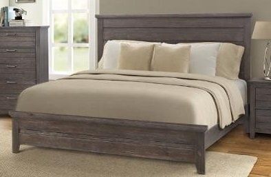 Bernards Amherst Queen Panel Bed in Brown