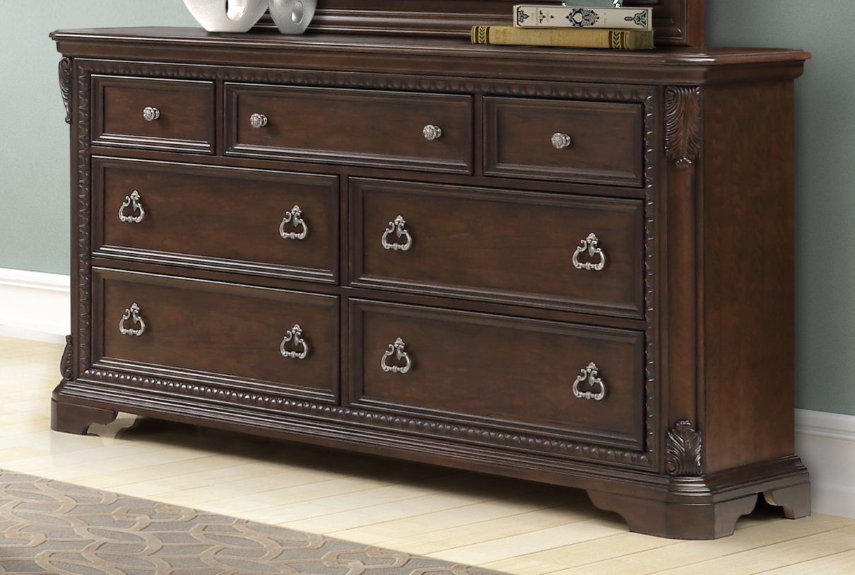 Bernards Coventry 7 Drawer Dresser in Brown 1988-130