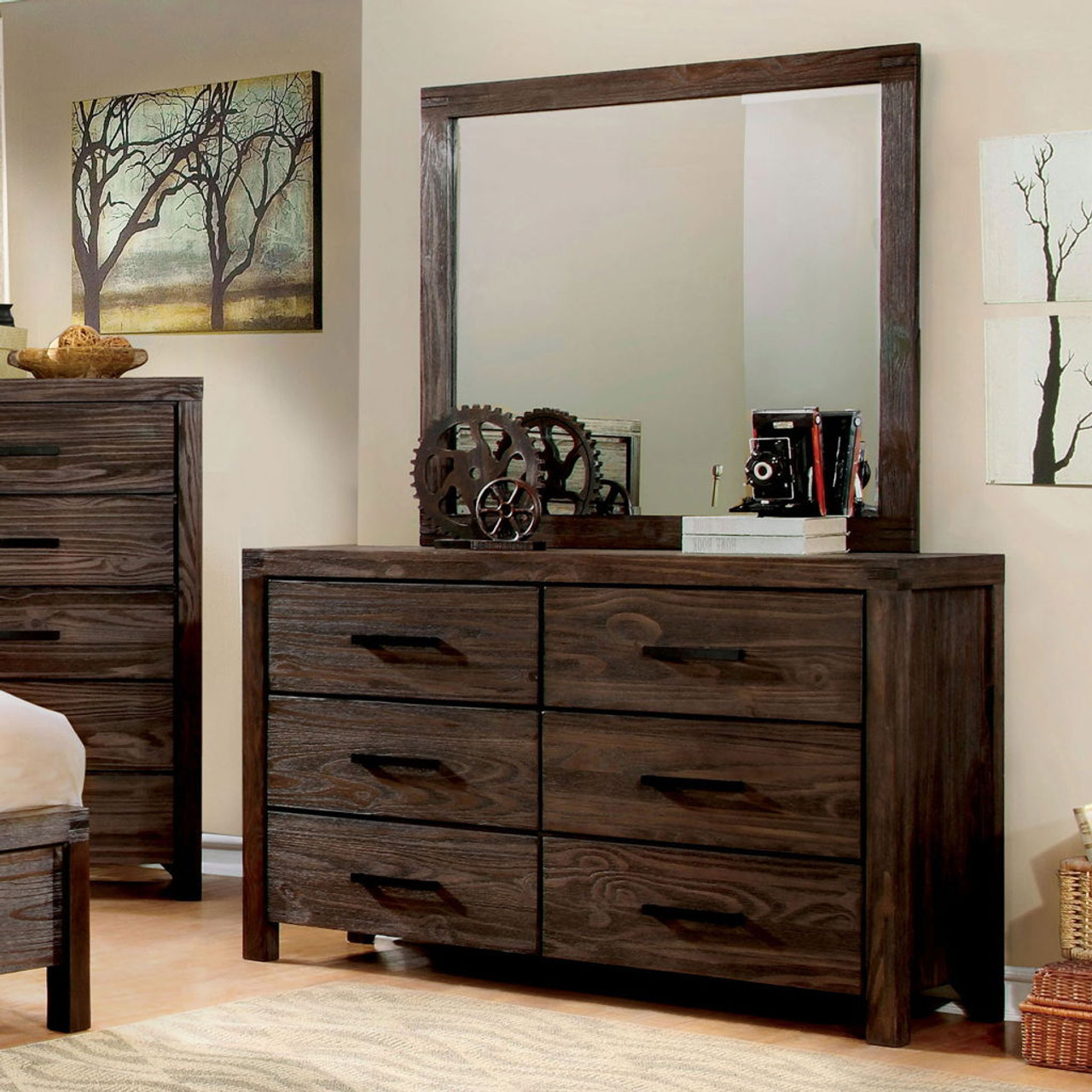 Rexburg – Dresser – Wire – Brushed Rustic Brown