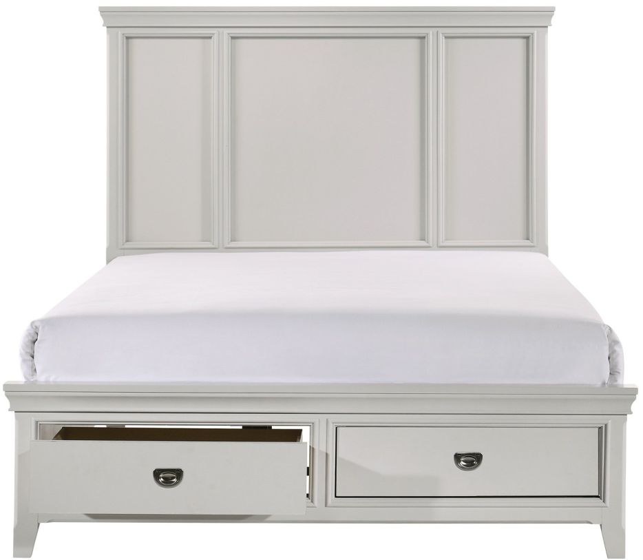 Bernards Grey Meadow Queen Storage Bed in Grey