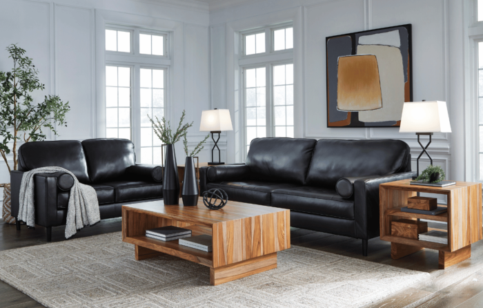 Bryceview Onyx Sofa and Loveseat Set (38-35)