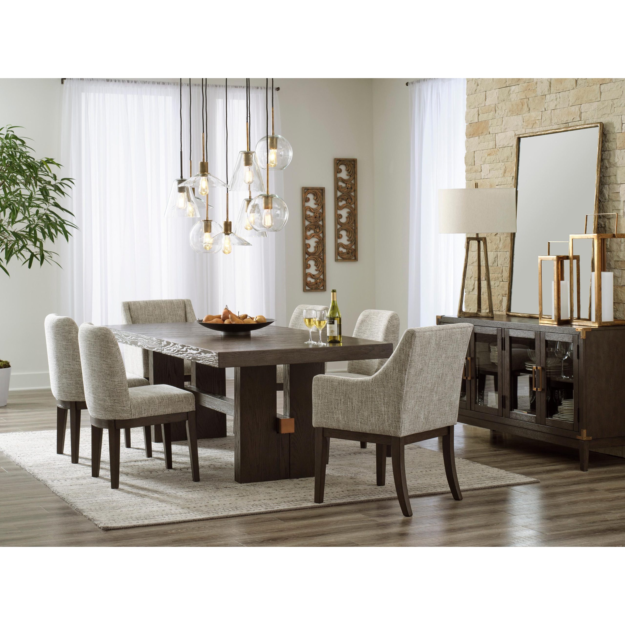 Signature Design by Ashley Burkhaus D984 7 pc Dining Set