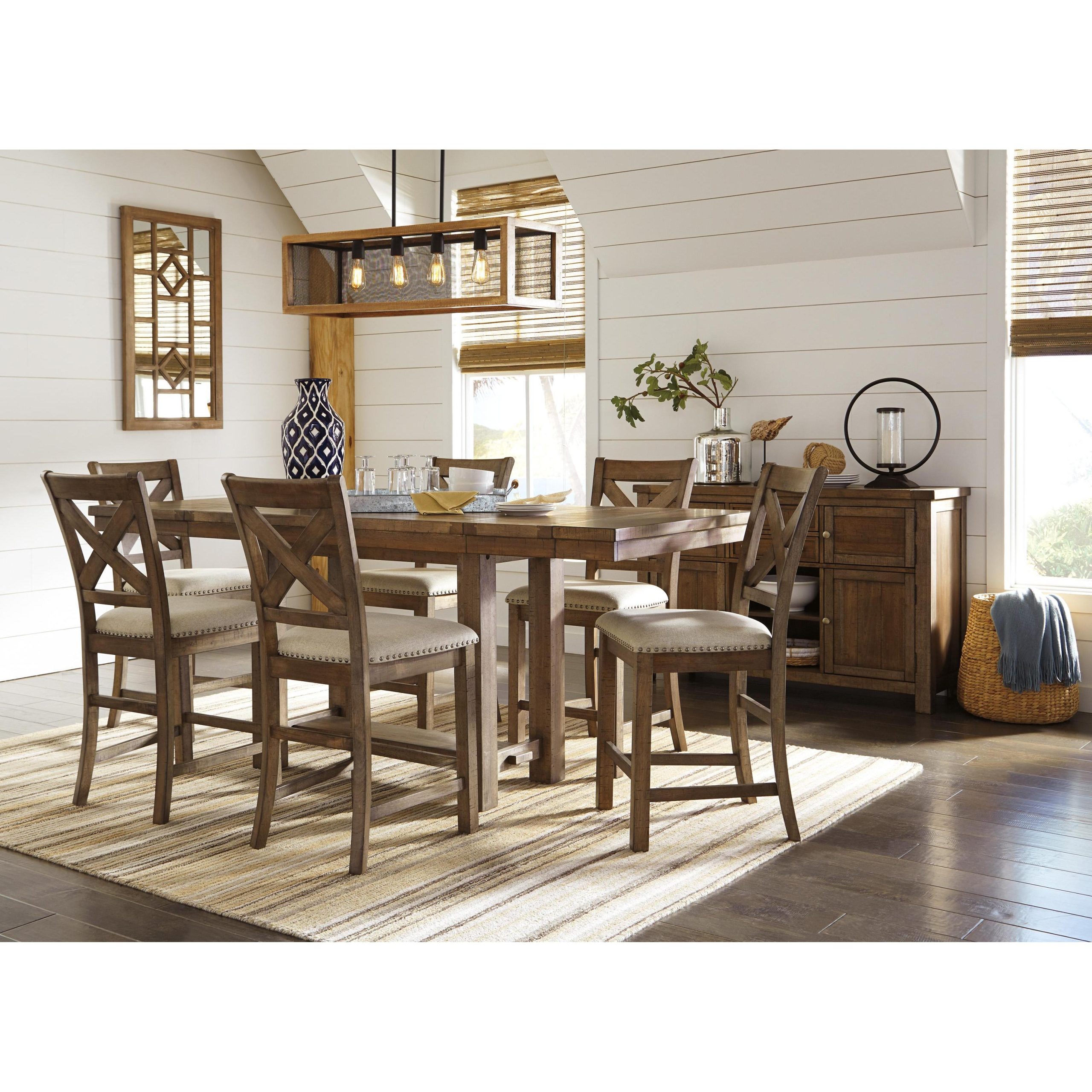 Signature Design by Ashley Moriville D631D1 5 pc Counter Height Dining Set