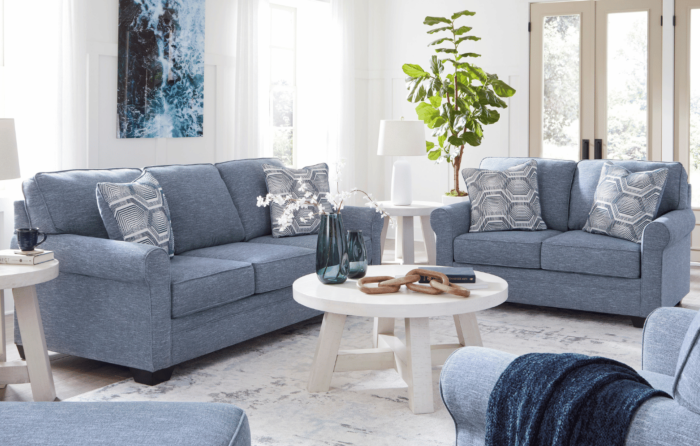 Carissa Manor Sofa and Loveseat Set (38-35)