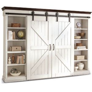 Sunny Design Carriage House Entertainment Wall in European Cottage 3599EC CLOSEOUT