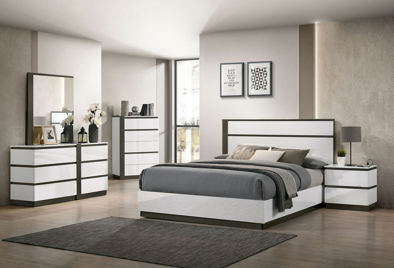 Birsfelden – Queen Bed – White