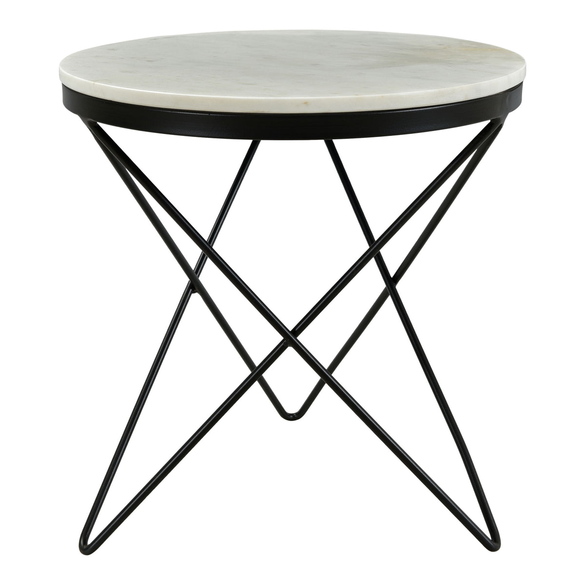 Haley – Side Table Black Base – Black