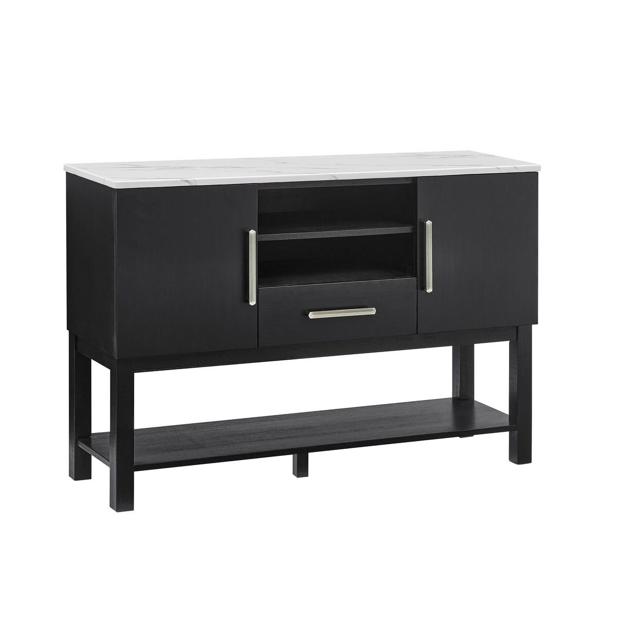 Vance – Side Board – Charcoal / White