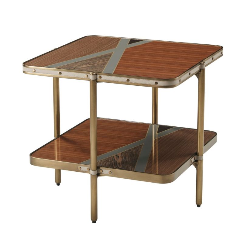 Theodore Alexander Iconic Two Tiered Side Table II 5029-087  CODE:UNIV20 for 20% Off