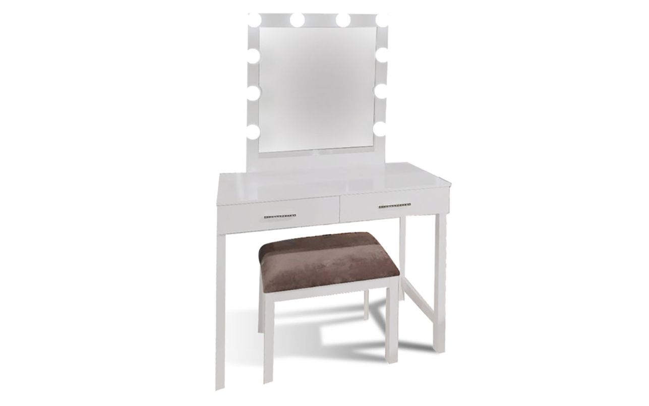 Bella Esprit Denali Vanity Mirror in White 5314614-AB