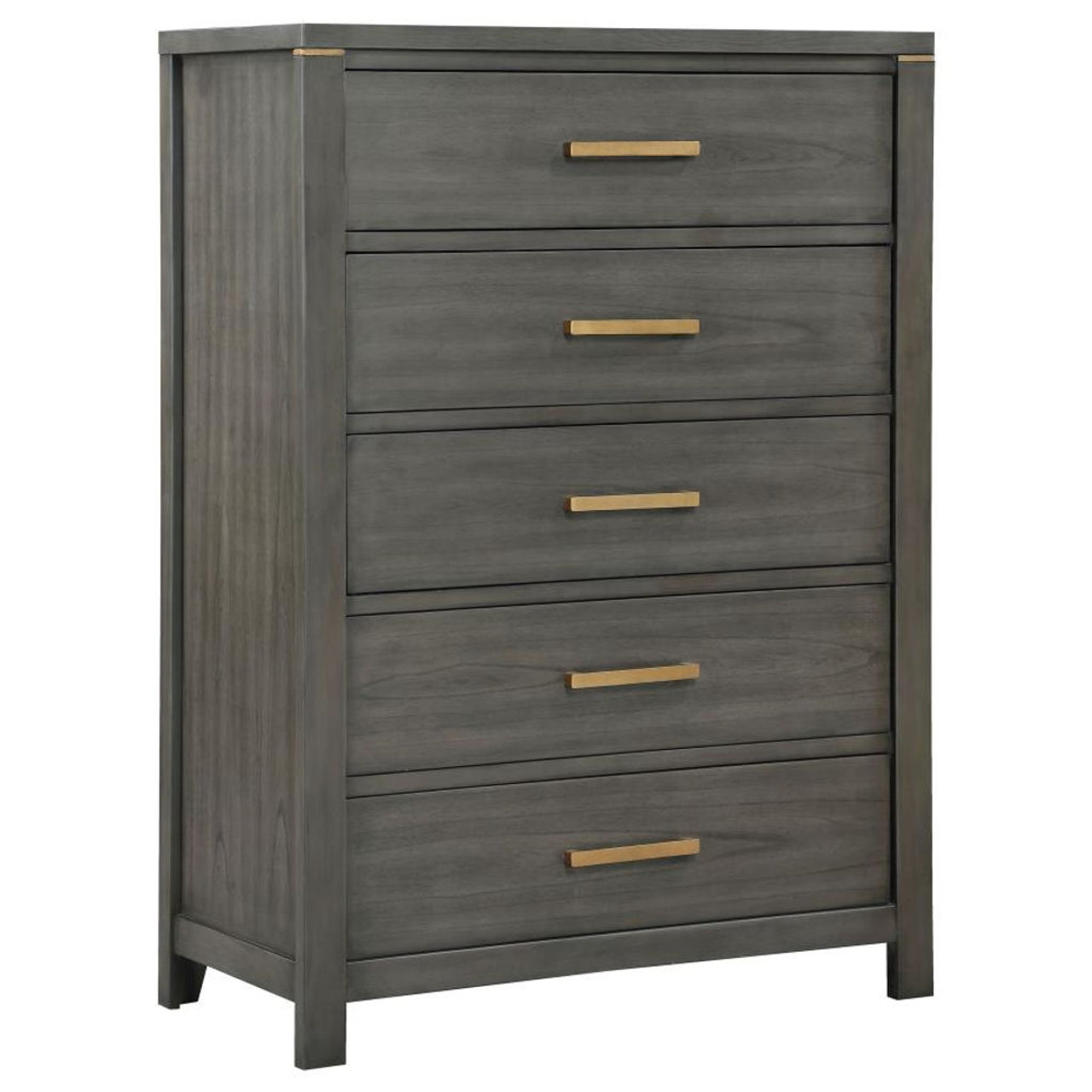 Kieran – 5-Drawer Bedroom Chest – Gray