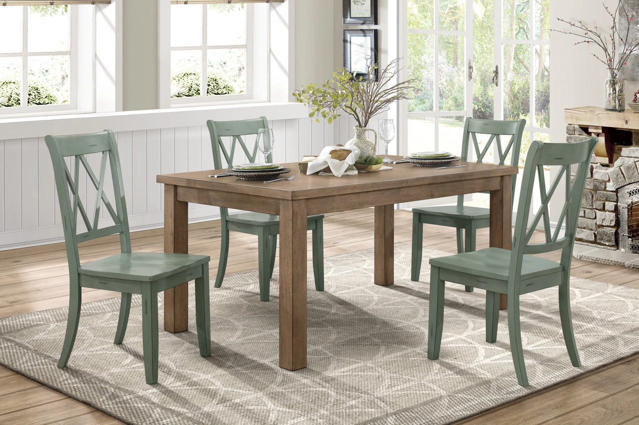 Dining Room Set Janina Teal Collection