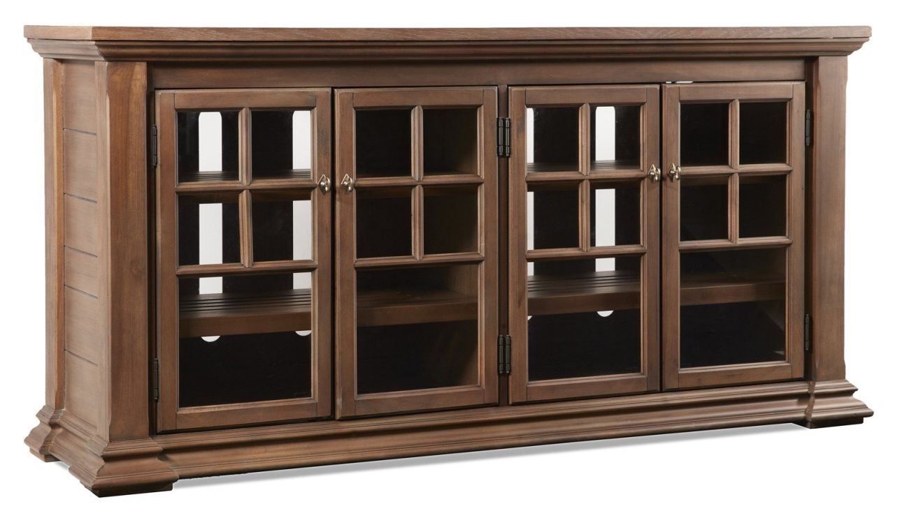 Hooker Furniture 5644-55 Lagunitas 68″ Entertainment Console in Medium Wood 5644-55468-BRN