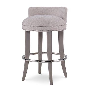 Ambella Home Bistro Barstool in Grey 58034-510-001 (Set of 2)