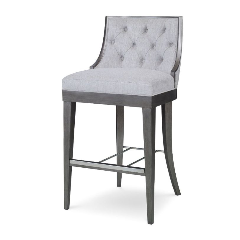 Ambella Home Andover Barstool in Grey 58036-510-002 (Set of 2)