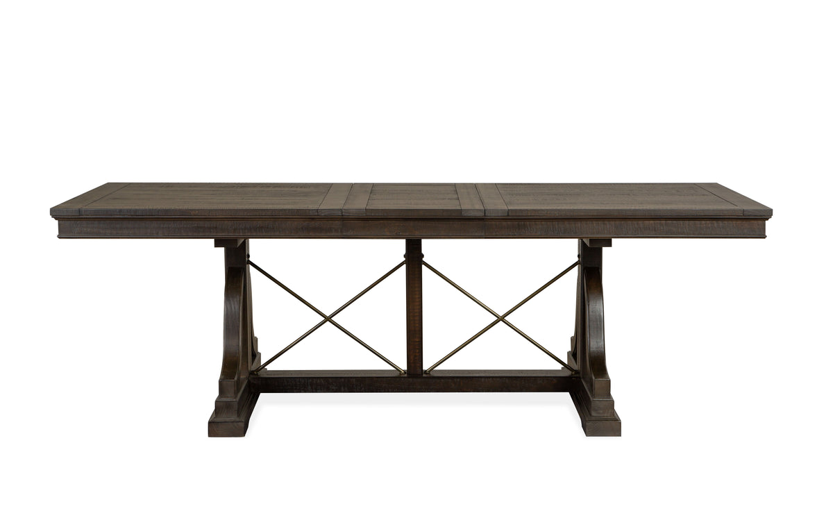 Westley Falls – Trestle Dining Table – Graphite