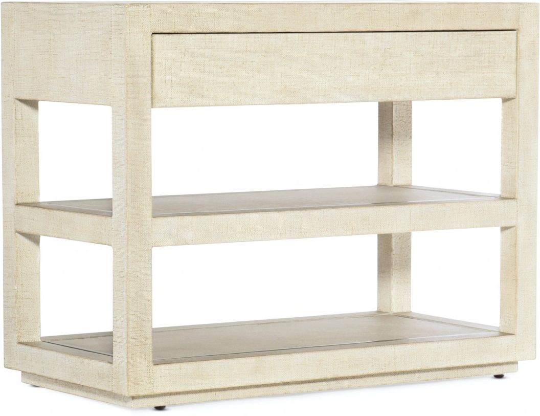 Hooker Furniture Cascade One-Drawer Nightstand in Whites/Creams/Beiges 6120-90019-05