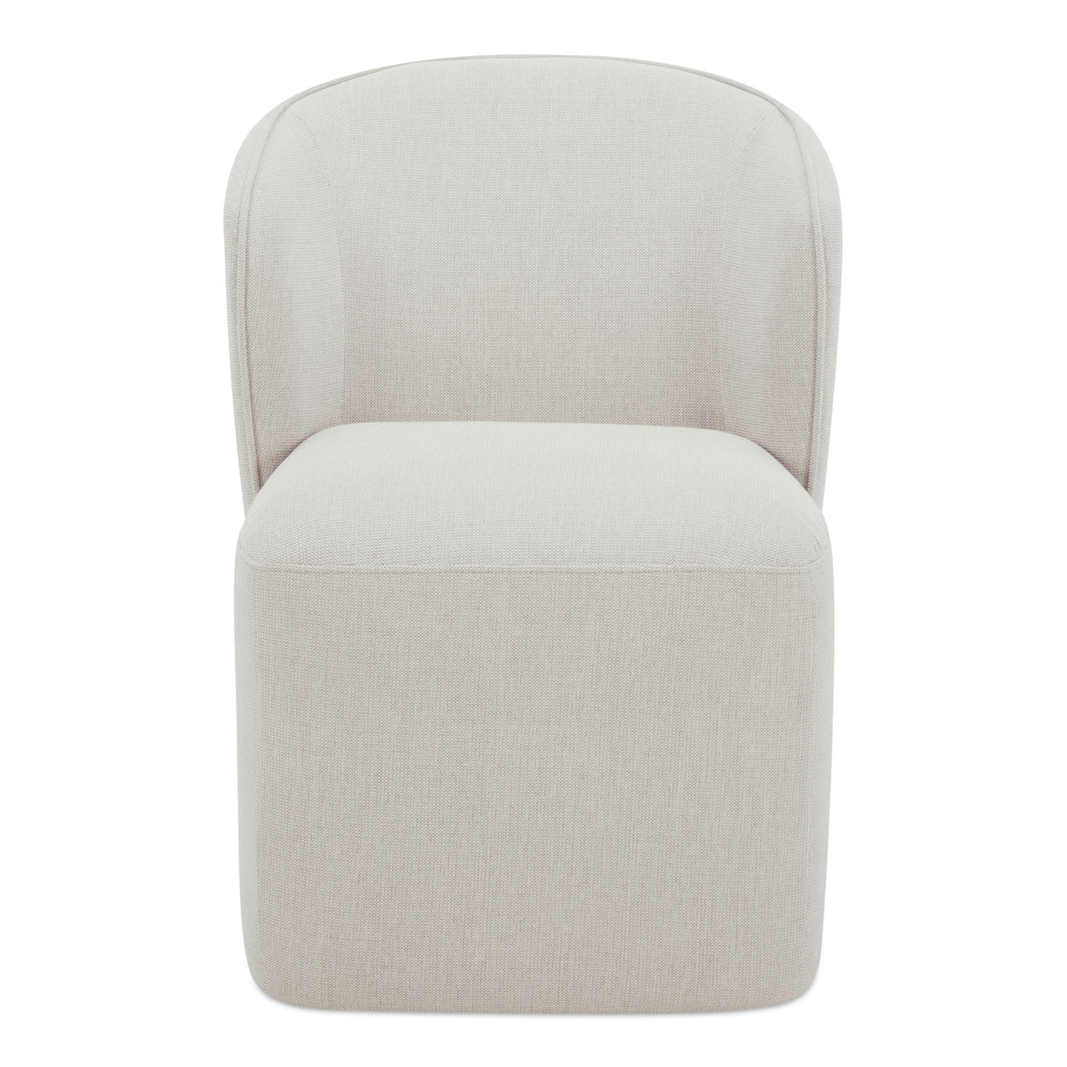 Larson – Rolling Dining Chair Performance Fabric – Helio Oyster