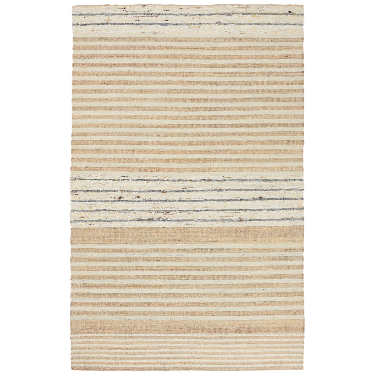 Comporta – 1′ x 1′ Pego Stripe Rug – Natural Multi