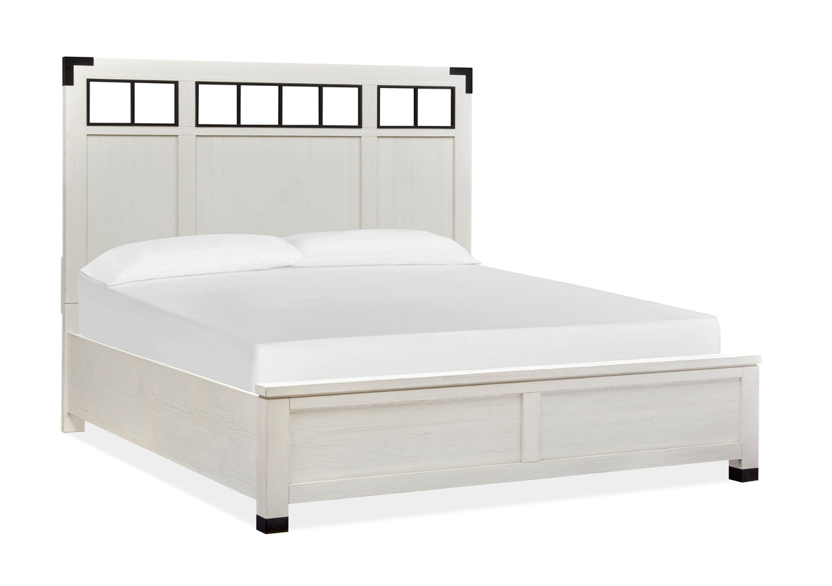 Harper Springs – Complete Panel Bed With Metal Headboard