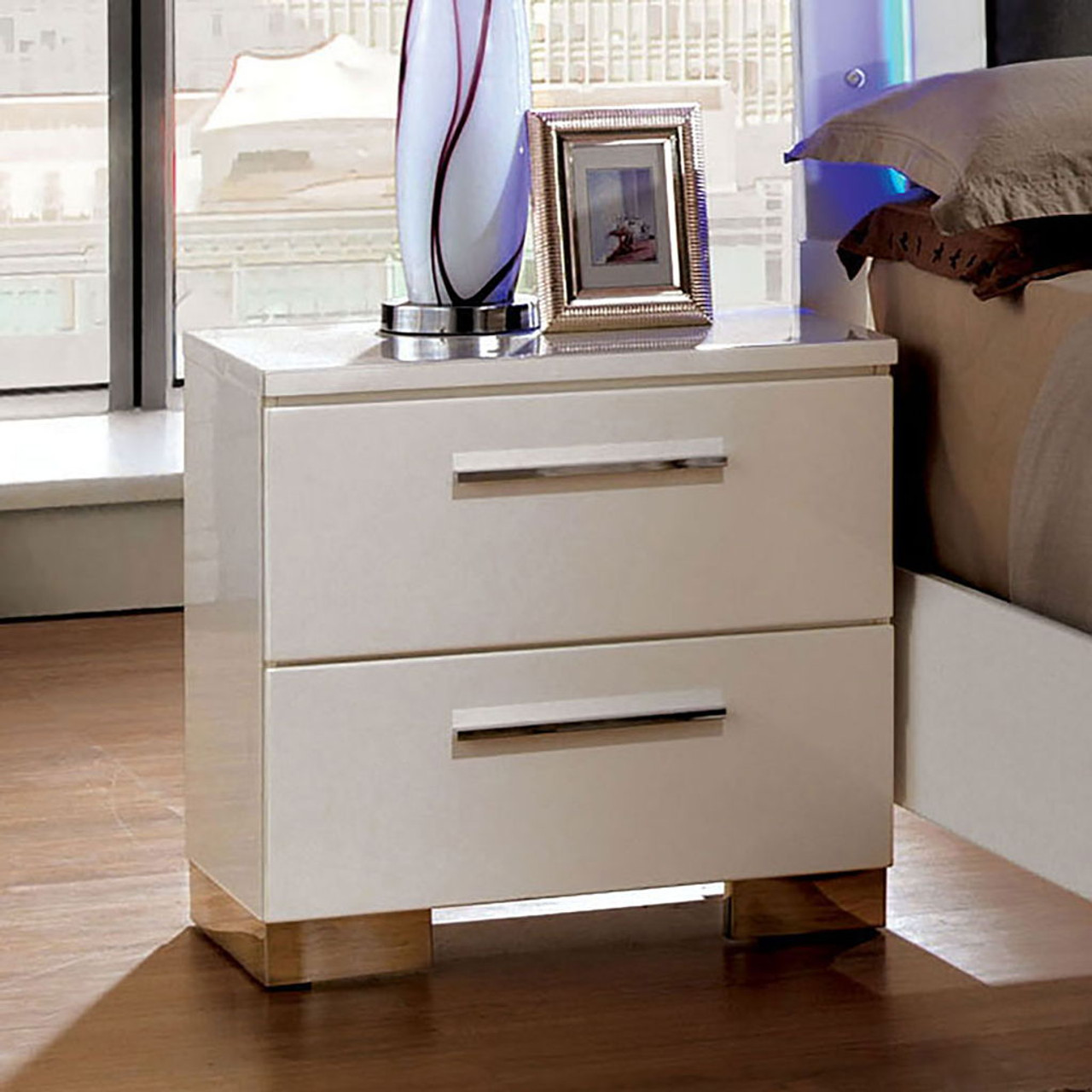 Clementine – Nightstand – Glossy White