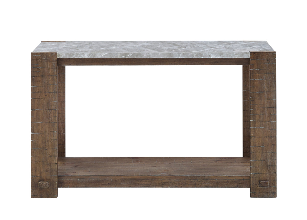 Libby – Sintered Stone Sofa Table – Brown