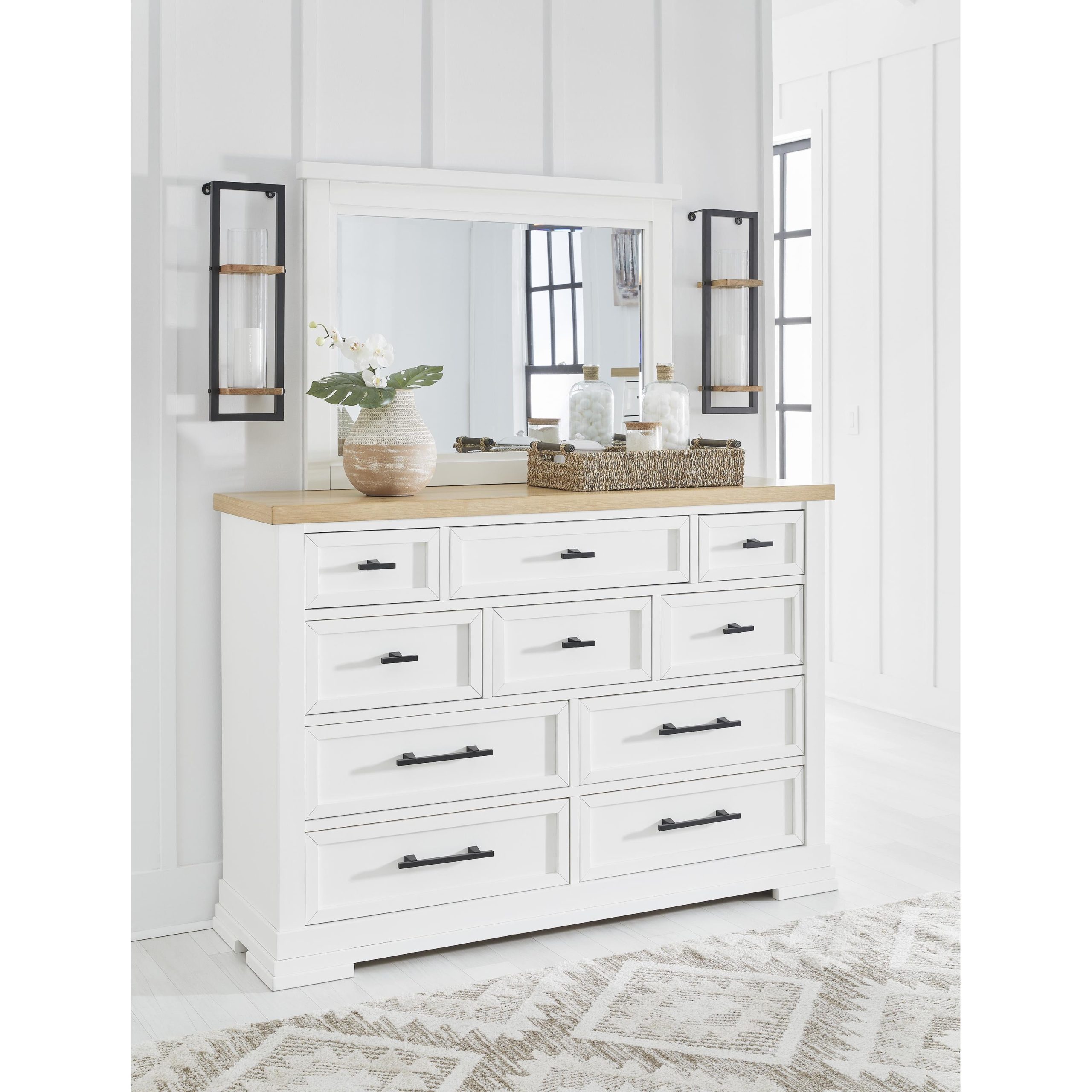 Benchcraft Ashbryn B844B1 Dresser and Mirror