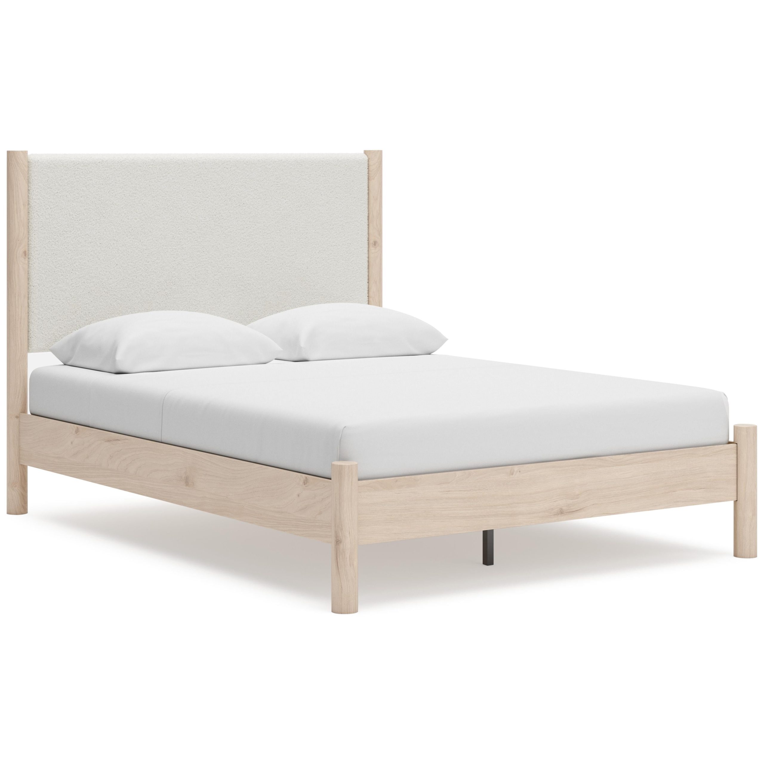 Signature Design by Ashley Cadmori Queen Upholstered Panel Bed B2615-57/B2615-54/B100-13