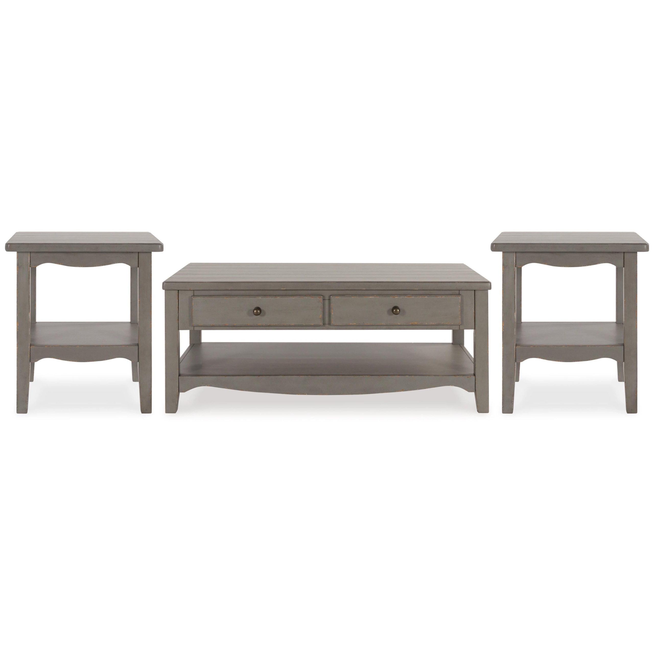 Signature Design by Ashley Charina Occasional Table Set T784-1/T784-2/T784-2