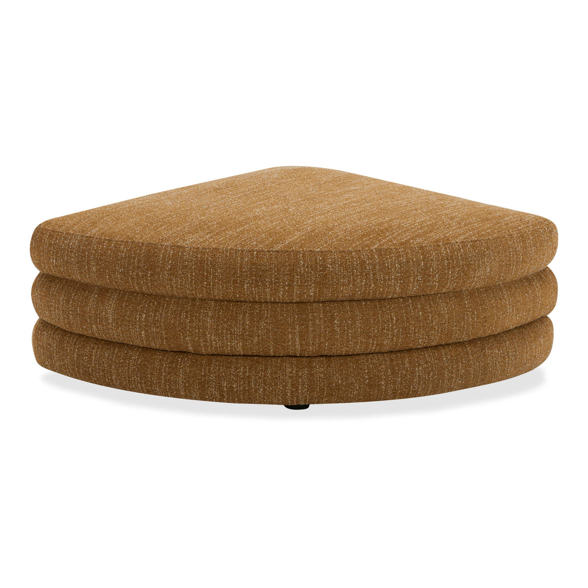 Lowtide – Curved Ottoman – Light Brown