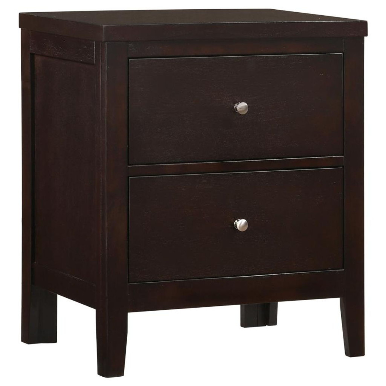 Carlton – 2-Drawer Nightstand – Cappuccino