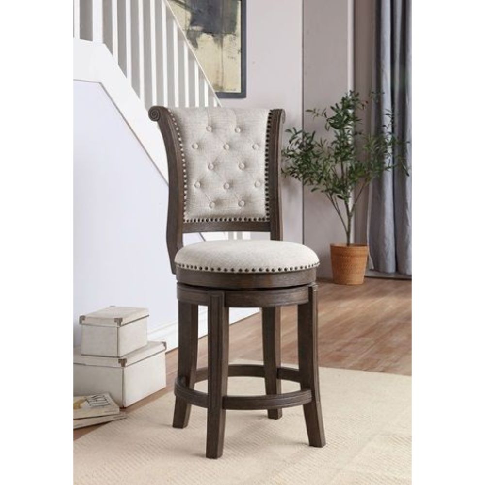 Glison 43″H Upholstered Counter Height Chair (Set-2)