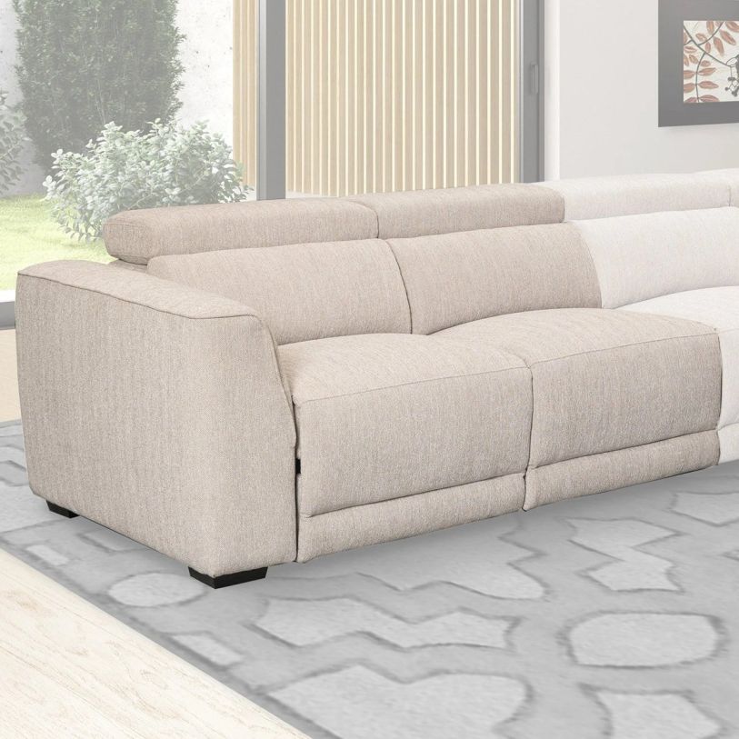 Emma Mason Signature Norbert Power Left Arm Facing Loveseat in Bisque CLOSEOUT