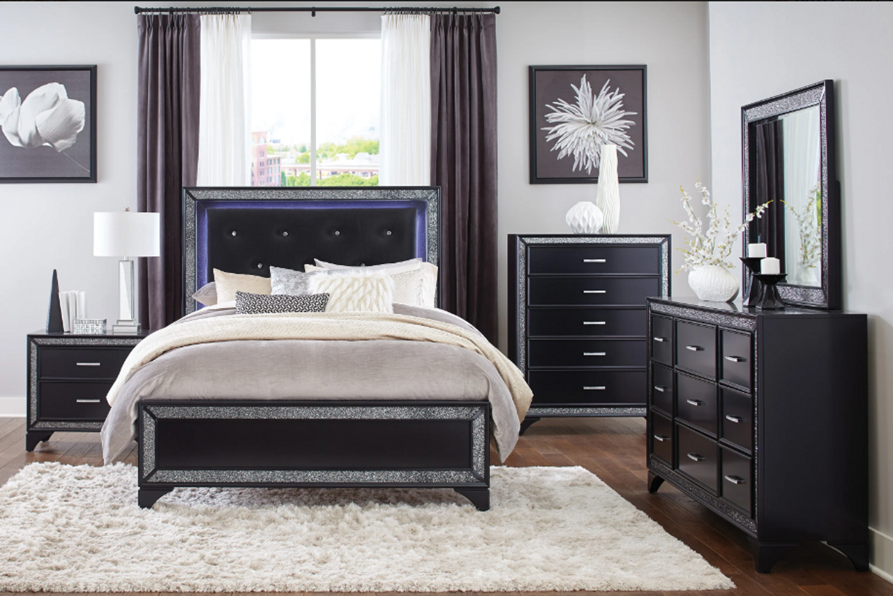 Bedroom Set Salon Collection Black