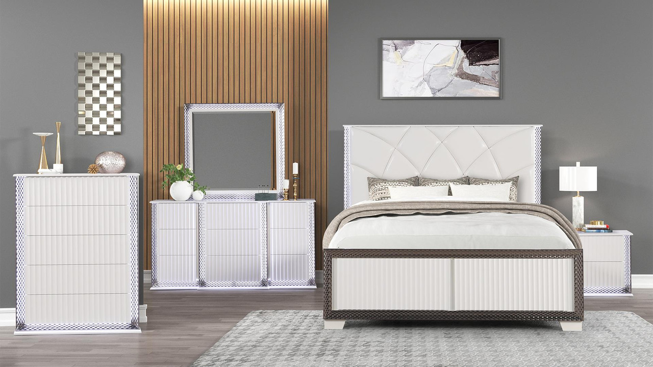 Fabio Bedroom Set Collection In White