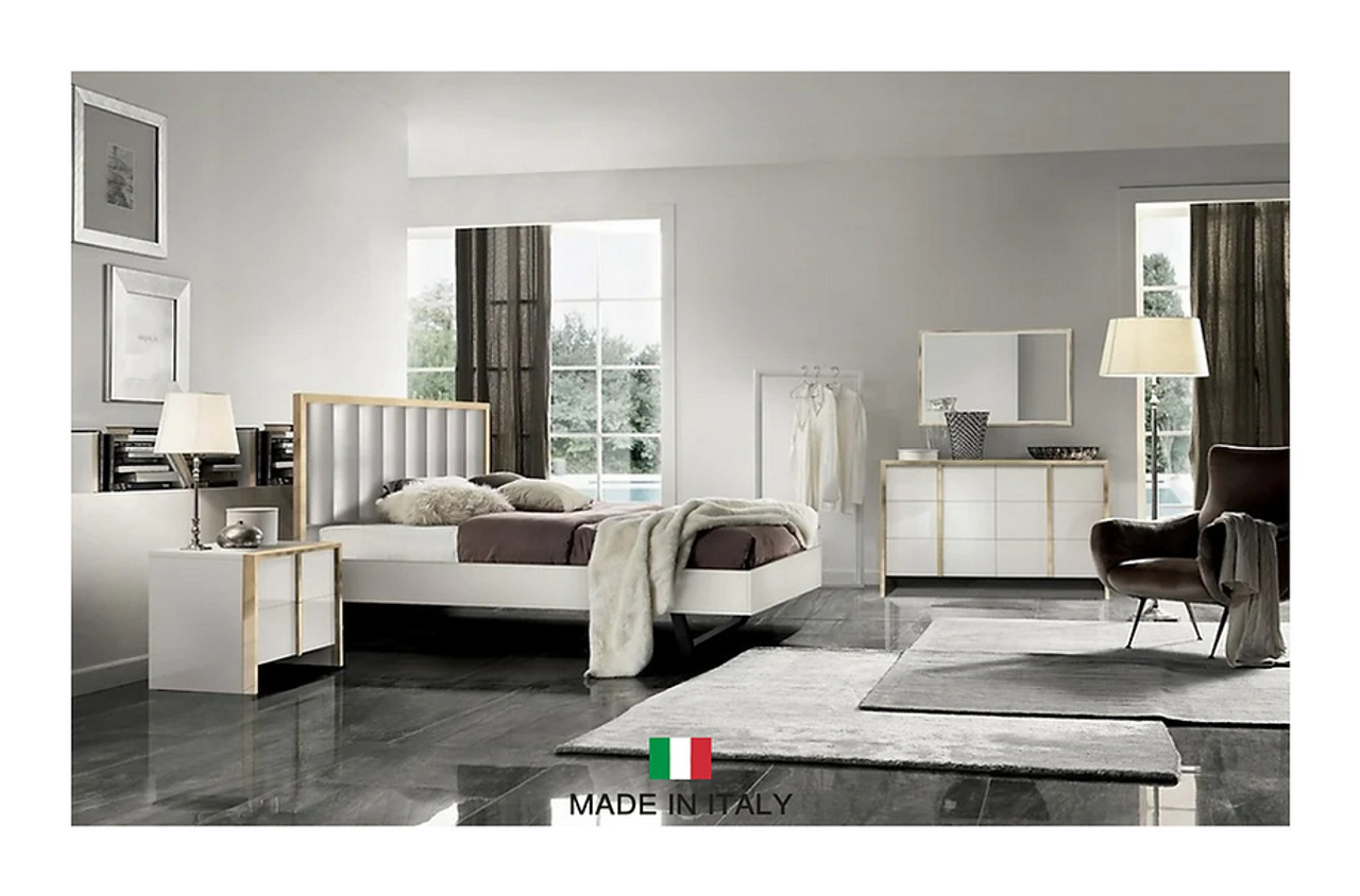 Fiocco Bedroom Set in White