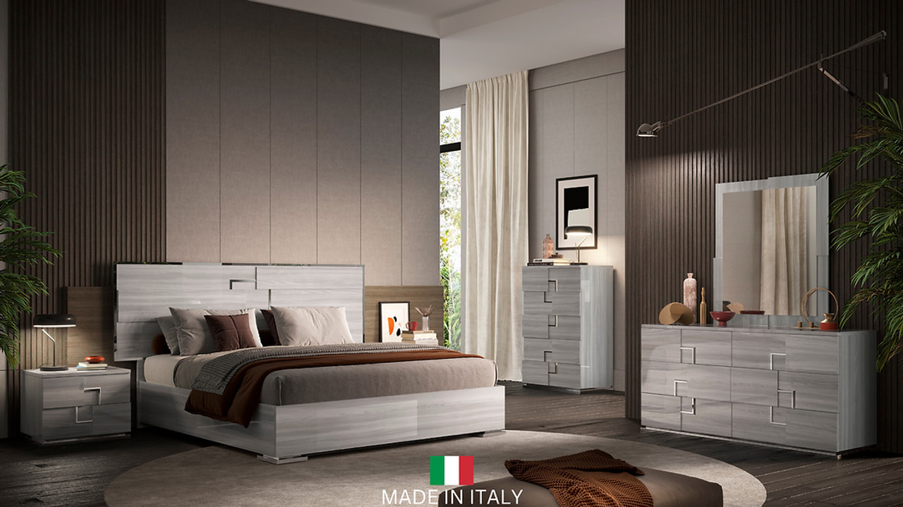 Infinity Bedroom Set in Gray