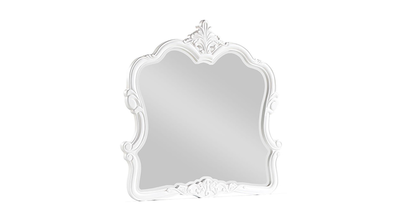 Opulence Wood Mirror in White