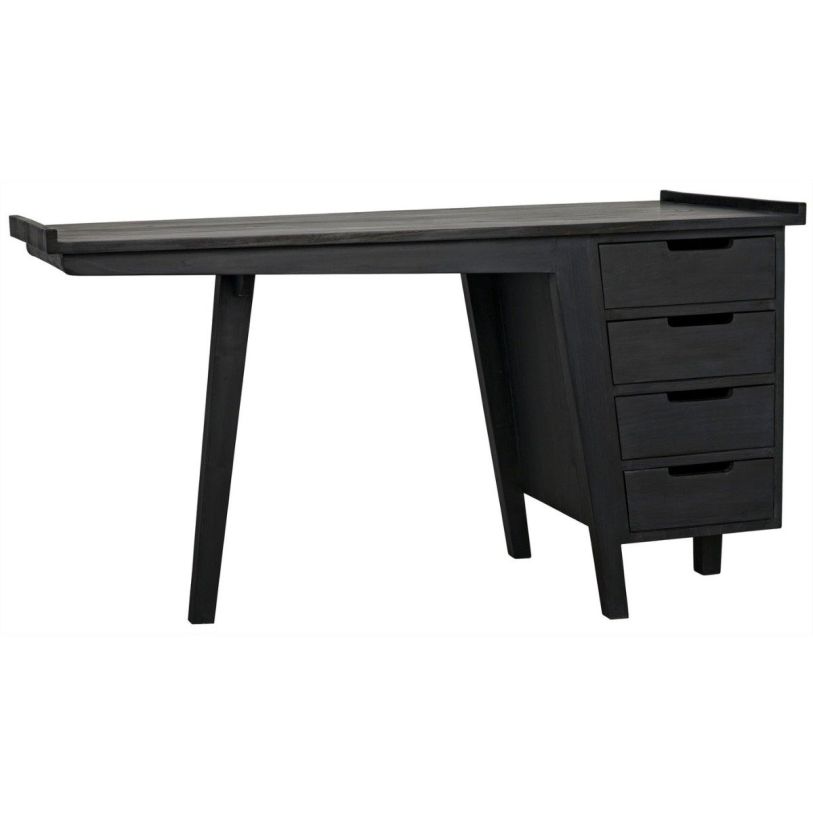 Noir Furniture Kenny Desk in Charcoal Black AE-20CHB